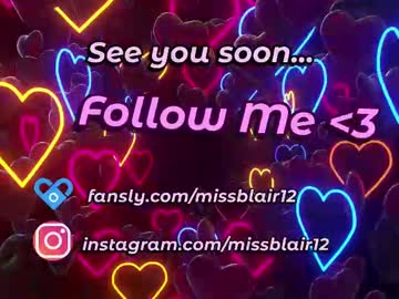 Missblair12 February 20, 2025 Chaturbate stream image