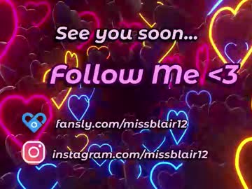 Missblair12 August 23, 2025 Chaturbate stream image