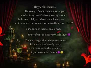 Absinthee January 29, 2026 Chaturbate stream image